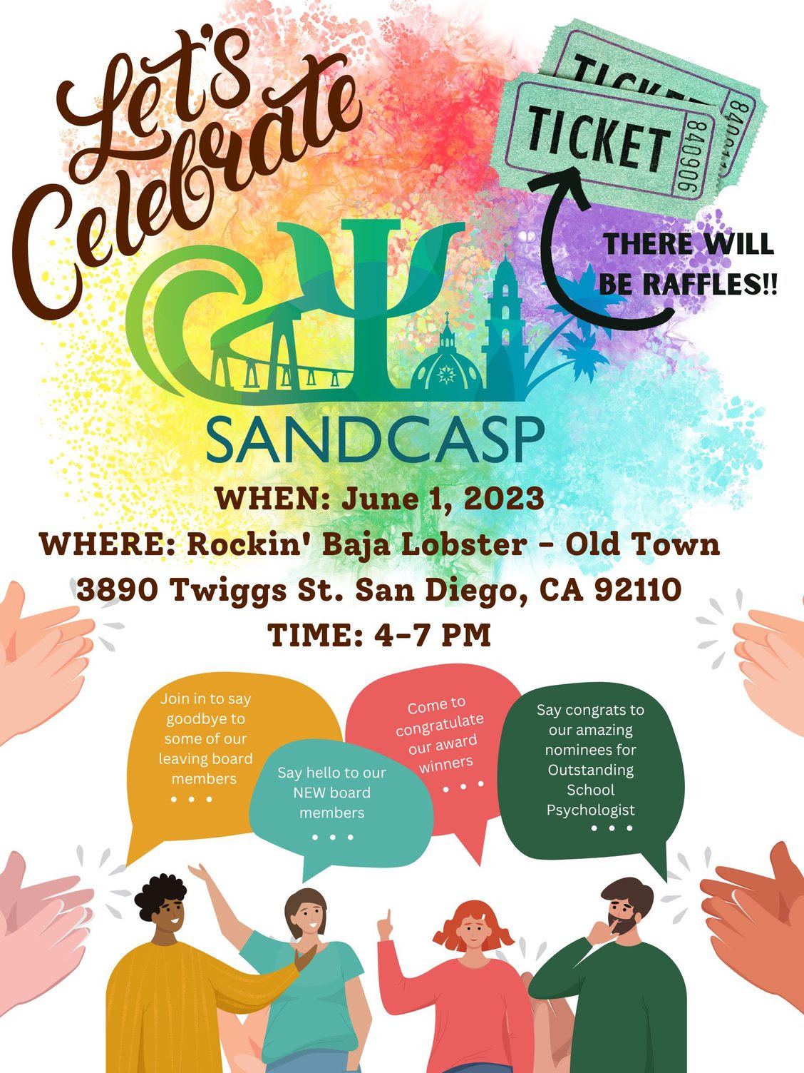 End of Year celebration at Baja Lobster in Old Town on June 1 from 4–7 pm