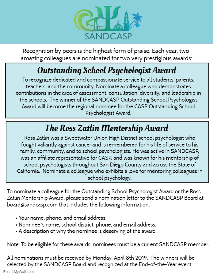 SANDCASP Awards 2019 - Made with PosterMyWall