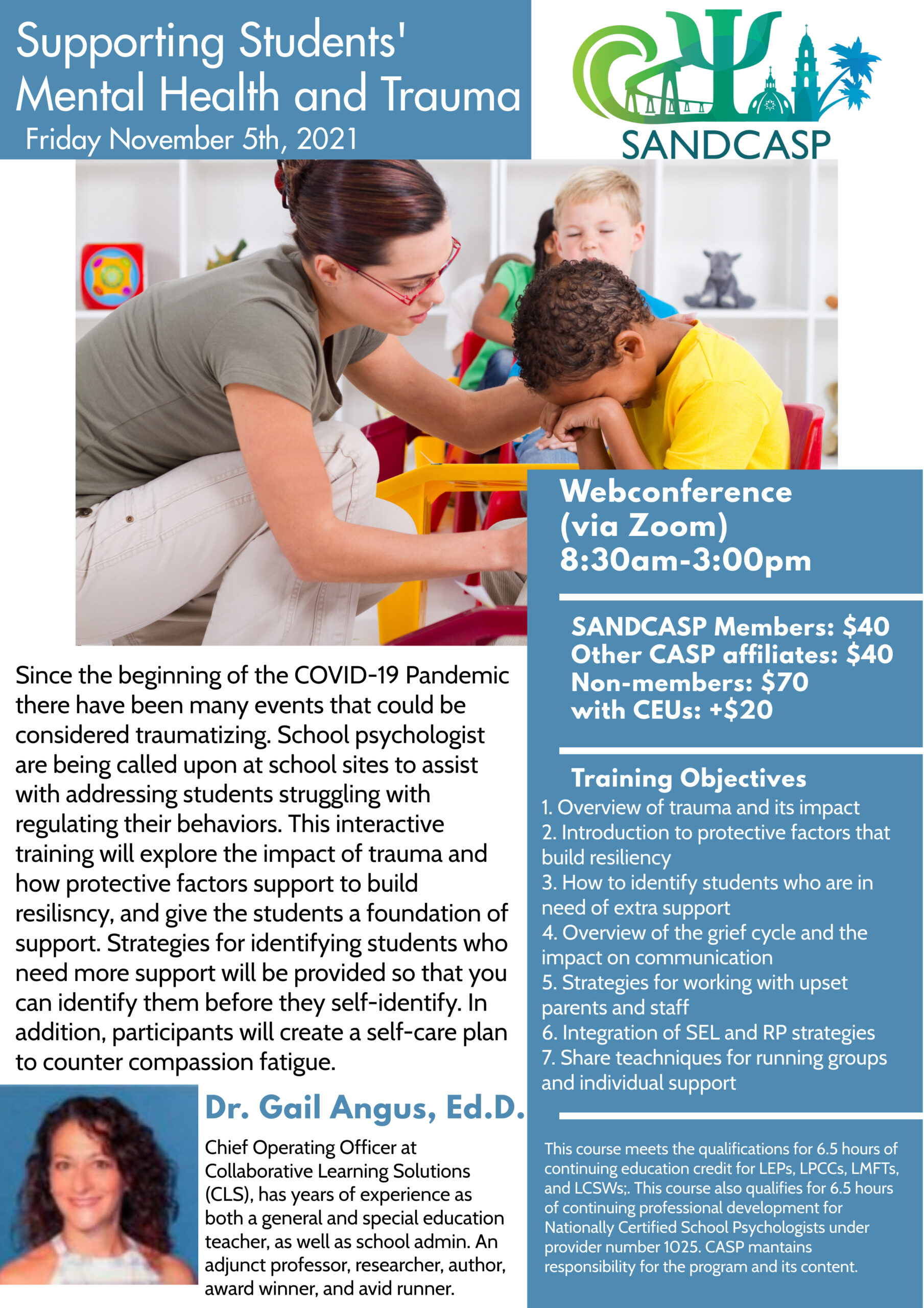 Supporting Students’ Mental Health and Trauma by Dr. Gail Angus
